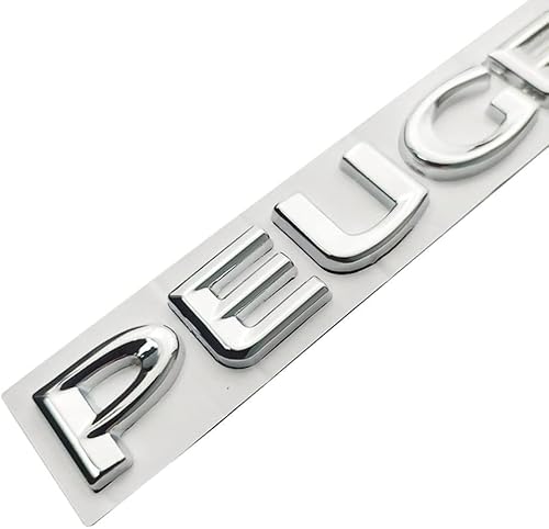 QPDDFG Auto Emblem für Peugeot RCZ 2010-2015, Auto Buchstaben Abzeichen Badge Aufkleber, Abzeichen Embleme Buchstaben Auto Badge Aufkleber Sticker Dekoration von QPDDFG