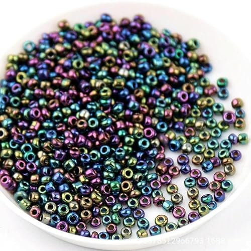 1,5 mm, 2 mm, 3,0 mm, 4,0 mm, Vintage-Metallic-Glasperlen, 15/0, 12/0, 8/0, 6/0, Rocailles-Perlen für Handarbeiten, Schmuckherstellung, DIY, handgefertigtes Nähen, 10–5 g, 3,0 mm, 180 S 1,5 mm, 2 mm, 3,0 mm, 4,0 mm, Vintage-Metallic-Glasperlen, 15/0, 12/0, 8/0, 6/0, Rocailles-Perlen für Handarbeiten, Schmuckherstellung, DIY, handgefertigtes Nähen, 10–5 g, 3,0 mm, 180 S von QPFNEI