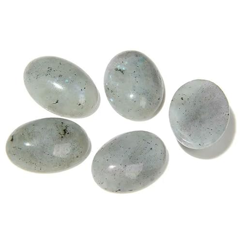 10 Stück/Los Naturstein-Cabochon-Perlen, Achate, Malachit, Heilung, ovale Cabochon-Steinperle für DIY-Ringe, handgefertigten Schmuck – 1. Labradorit – 18 x 25 mm 10 Stück/Los Naturstein-Cabochon-Perlen, Achate, Malachit, Heilung, ovale Cabochon-Steinperle für DIY-Ringe, handgefertigten Schmuck – 1. Labradorit – 18 x 25 mm von QPFNEI