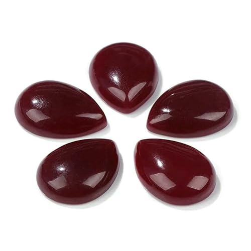 10 Stück natürliche flache Tigerauge-Stein-Cabochon-Perlen, Wassertropfen-Patch, Kamee-Perlen zur Schmuckherstellung, DIY-Ring, Ohrringe, Armbänder, Nr. 38 Chalcedon, 18 x 25 mm 10 Stück natürliche flache Tigerauge-Stein-Cabochon-Perlen, Wassertropfen-Patch, Kamee-Perlen zur Schmuckherstellung, DIY-Ring, Ohrringe, Armbänder, Nr. 38 Chalcedon, 18 x 25 mm von QPFNEI