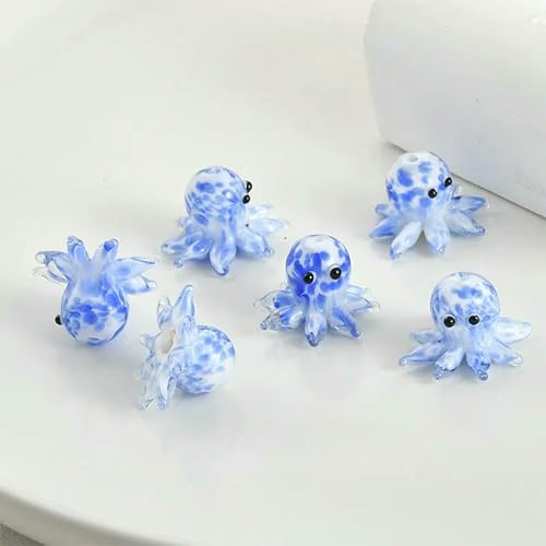 2 Stück 22 x 15 mm süße Oktopus-Lampwork-Perlen zur Herstellung von Ozeanschmuck, mehrfarbige Punkte, lose Abstandshalter-Glasperlen, DIY-Armbänder, Blau, 22 x 15 mm, 2 Stück 2 Stück 22 x 15 mm süße Oktopus-Lampwork-Perlen zur Herstellung von Ozeanschmuck, mehrfarbige Punkte, lose Abstandshalter-Glasperlen, DIY-Armbänder, Blau, 22 x 15 mm, 2 Stück von QPFNEI