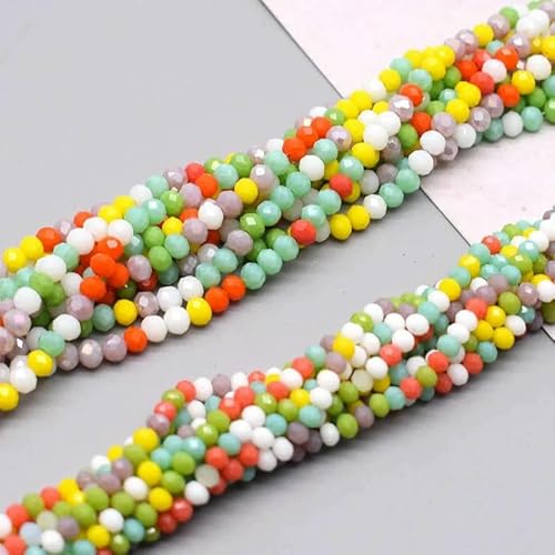 2 mm, 3,0 mm, 4,0 mm, 6 mm, 8 mm, neue Farben, Rondelle-Kristallglasperlen, flach, facettiert, lose Abstandshalter-Glasperlen zur Schmuckherstellung, Schmuck, DIY, SS12, 2 mm, ca. 165 St 2 mm, 3,0 mm, 4,0 mm, 6 mm, 8 mm, neue Farben, Rondelle-Kristallglasperlen, flach, facettiert, lose Abstandshalter-Glasperlen zur Schmuckherstellung, Schmuck, DIY, SS12, 2 mm, ca. 165 St von QPFNEI