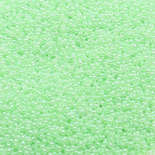 2 mm Schmuckherstellung DIY Rocailles Perlen Creme Farbe glänzende blasse Glasperlen undurchsichtige Rocailles Perlen 10 g 1300 Stück-GSB-C-24-10 g 1300 Stück 2 mm Schmuckherstellung DIY Rocailles Perlen Creme Farbe glänzende blasse Glasperlen undurchsichtige Rocailles Perlen 10 g 1300 Stück-GSB-C-24-10 g 1300 Stück von QPFNEI
