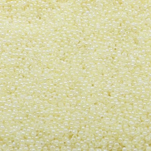 2 mm Schmuckherstellung DIY Rocailles Perlen Creme Farbe glänzende blasse Glasperlen undurchsichtige Rocailles Perlen 10 g 1300 Stück-GSB-C-4-10 g 1300 Stück 2 mm Schmuckherstellung DIY Rocailles Perlen Creme Farbe glänzende blasse Glasperlen undurchsichtige Rocailles Perlen 10 g 1300 Stück-GSB-C-4-10 g 1300 Stück von QPFNEI