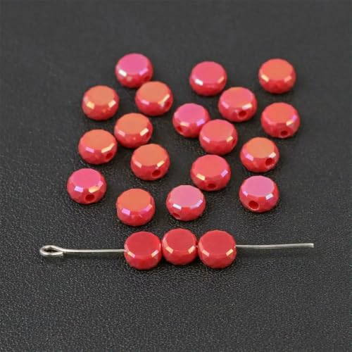 30 Stück/Los facettierte österreichische Kristallperle 4 x 6 mm, runde, flache, lose Abstandshalter-Glasperlen zur Schmuckherstellung, Ohrringe, Halsketten, Armbänder, Nr. 3, 4 x 6 m 30 Stück/Los facettierte österreichische Kristallperle 4 x 6 mm, runde, flache, lose Abstandshalter-Glasperlen zur Schmuckherstellung, Ohrringe, Halsketten, Armbänder, Nr. 3, 4 x 6 m von QPFNEI