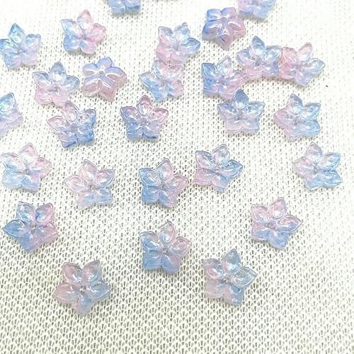 30 Stück 12 mm scharfe Ecken, fünfblättrige Blume, Lampwork-Perlen, Kappen, Glas-Abstandshalterperlen für die Schmuckherstellung, DIY-Zubehör, Haarnadel-14 30 Stück 12 mm scharfe Ecken, fünfblättrige Blume, Lampwork-Perlen, Kappen, Glas-Abstandshalterperlen für die Schmuckherstellung, DIY-Zubehör, Haarnadel-14 von QPFNEI