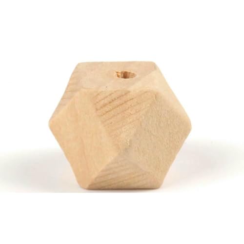 4–50 mm, 1–1000 Stück, natürliche Holzperlen, rund, Abstandshalter, Holzperlen, Bleikugeln, Charms, DIY für die Schmuckherstellung, handgefertigtes Zubehör, 16 mm, 20 Stück_a von QPFNEI