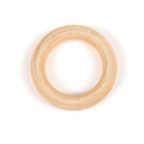 4–50 mm, 1–1000 Stück, natürliche Holzperlen, rund, Abstandshalter, Holzperlen, Bleikugeln, Charms, DIY zur Schmuckherstellung, handgefertigtes Zubehör, 40 mm, 10 Stück von QPFNEI