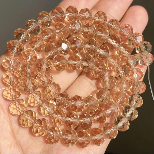 AB Klar Österreich Facettierte Kristall Rondell Glasperle Lose Abstandsperlen Für Schmuckherstellung DIY Armband Halskette 3/4/6/8/10/12mm-Silber Champagner-4,0mm ca. 113 Stück AB Klar Österreich Facettierte Kristall Rondell Glasperle Lose Abstandsperlen Für Schmuckherstellung DIY Armband Halskette 3/4/6/8/10/12mm-Silber Champagner-4,0mm ca. 113 Stück von QPFNEI