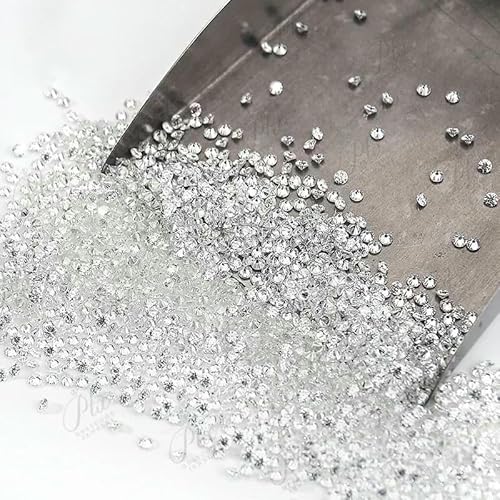 Großhandel kleine runde Steine, lose Moissanite, 0,8–2,9 mm, Farbe, DIY Moissanit-Diamantperlen-D-2,5 mm, 1 ct von QPFNEI