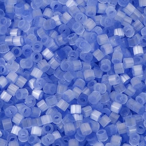 Mehrfarbige Glasperlen, zylinderförmig, Katzenaugen-Imitation, lose Abstandsperlen, DIY-Halskettenschmuck, ca. 2,5 mm Durchmesser, 10 Gramm, Seeblau Mehrfarbige Glasperlen, zylinderförmig, Katzenaugen-Imitation, lose Abstandsperlen, DIY-Halskettenschmuck, ca. 2,5 mm Durchmesser, 10 Gramm, Seeblau von QPFNEI