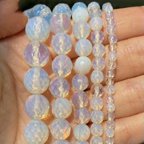 Natursteinperlen, 4, 6, 8, 10 mm, Lava, Amazonit, Achate, Amethyst, Turquoises, Turmalin, runde Perlen zur Schmuckherstellung, DIY-Armbänder, facettierter Opal, 10 mm, 36 bis 37 Stück Natursteinperlen, 4, 6, 8, 10 mm, Lava, Amazonit, Achate, Amethyst, Turquoises, Turmalin, runde Perlen zur Schmuckherstellung, DIY-Armbänder, facettierter Opal, 10 mm, 36 bis 37 Stück von QPFNEI