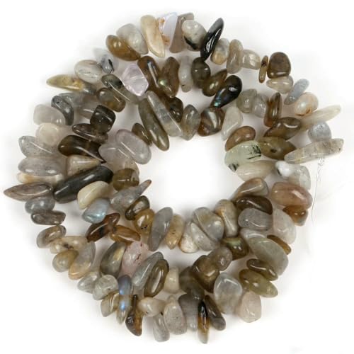 Unregelmäßige Freeform-Chip-Kiesperlen, Naturstein, Amethyste, Tigerauge-Perlen zur Schmuckherstellung, 3–5–8–12 mm, DIY-Halskette, 40,6 cm, Labradorit, 3–5 mm, 40,6 cm Unregelmäßige Freeform-Chip-Kiesperlen, Naturstein, Amethyste, Tigerauge-Perlen zur Schmuckherstellung, 3–5–8–12 mm, DIY-Halskette, 40,6 cm, Labradorit, 3–5 mm, 40,6 cm von QPFNEI