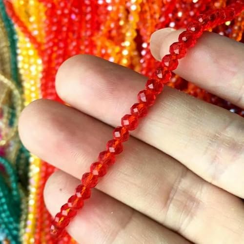Wählen Sie Größe 2/3/4/6/8 mm, tschechische lose Rondell-Kristallperlen für die Schmuckherstellung, DIY-Handarbeiten, AB-Farbe, Abstandshalter, facettierte Glasperlen, 1–6 mm, ca. 98 Stück Wählen Sie Größe 2/3/4/6/8 mm, tschechische lose Rondell-Kristallperlen für die Schmuckherstellung, DIY-Handarbeiten, AB-Farbe, Abstandshalter, facettierte Glasperlen, 1–6 mm, ca. 98 Stück von QPFNEI
