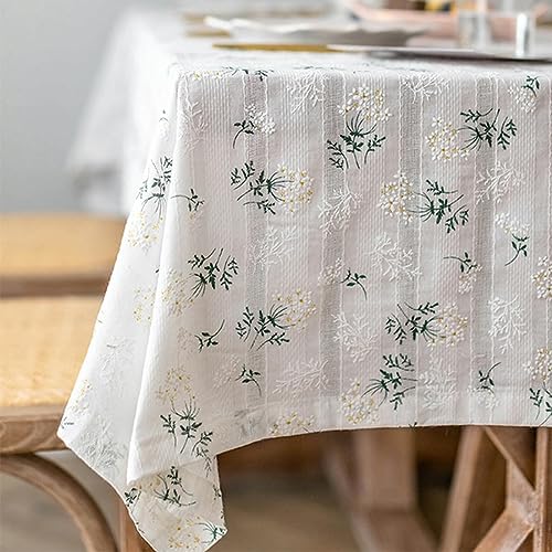 QQLADY Koreanischen Stil Baumwolle Floral Tischdecke Tee Tisch Dekoration Rechteck Tisch Abdeckung Für Küche Hochzeit Esszimmer von QQLADY