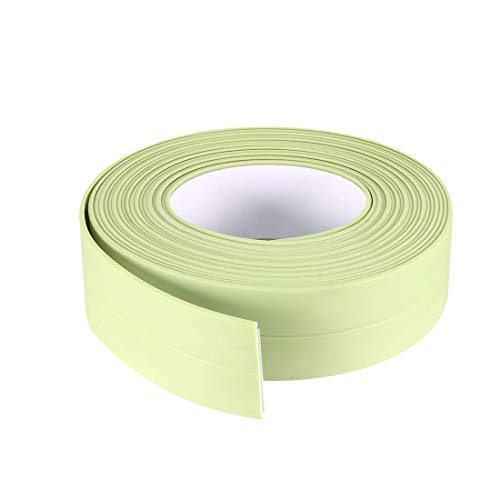 QQYDZSW Klebebandrolle, Dichtungsstreifen, Flexibles, selbstklebendes Klebeband for Abdichten von Badezimmer, Toilette, Küche und Wänden, 3,2 m Länge, 38 mm Breite (blau, 2 Stück)(Green,3.2mx22mm) von QQYDZSW