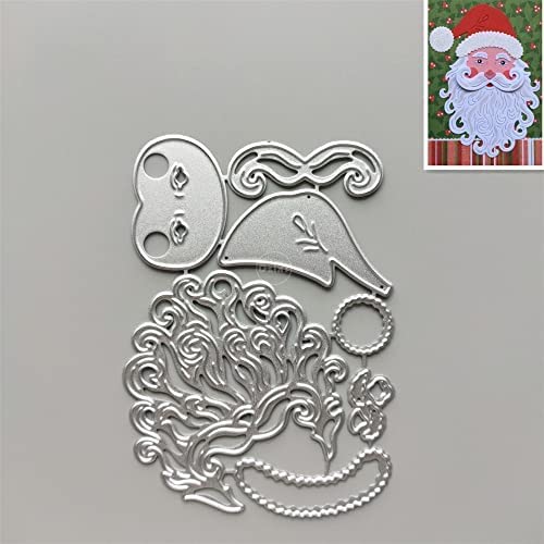 QQYDZSW Scrapbooking-Stanzer, Weihnachtsmann, Metall-Stanzformen for die Kartenherstellung, Prägepapier, Fotoalbum, Stempel, Bastelvorlagen, Formschablonen von QQYDZSW