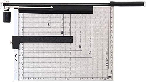 Papierschneidemaschine, Guillotine, Papierschneider, Papierschneider, manueller Papierschneider, Papierschneider, Trimmerschneider, Fotoschneider, manueller Fotoschneider, Stahlbasis, kann B4-Papier von QRTERTYG