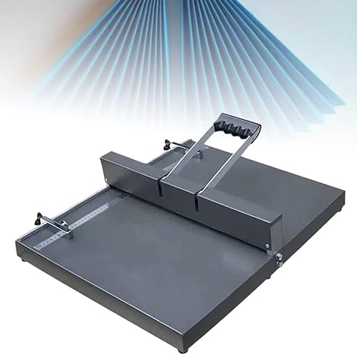 QRTERTYG 350 mm manuelle Rillmaschine, Hochleistungs-Papierrillmaschine aus Metall für den Schreibtisch, mit Positionierungslineal und Rutschfester Basis, für Grußkarten, Broschüren, Fotopapier von QRTERTYG