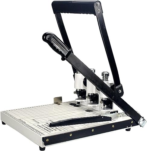 QRTERTYG Manuelle Rillmaschine, 30-mm-Banknoten-Manuell-Arbeitssparende Maschine, Papierschneider, professioneller Guillotine-Trimmer, Manuelle Finanzbindemaschine von QRTERTYG