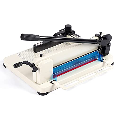 QRTERTYG Papierschneider, robuster Papierschneider, 12-Zoll-Guillotine-Papierschneider, 400 Blatt Papier, Guillotine-Papierschneider und -Trimmer, Karten, Leder für Büro, Zuhause, Schule von QRTERTYG