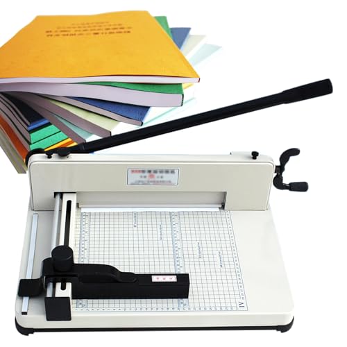 QRTERTYG Papierschneider Hochleistungs-Papierschneider 310 mm Schnittbreite, Papierschneider 400 mm Schnittstärke, Desktop-Papierschneidemaschine, industrieller Papierschneider für Büro, Schule von QRTERTYG