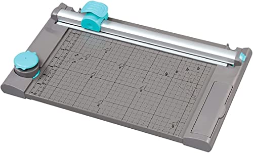 QRTERTYG Papierschneider Papier Guillotine, 5 in 1 A4-Trimmer Papier mit DIY-Schneidkopf Papierschneider für Büro/Schule/Heimgebrauch, Kartonpapier Basteln Papierschneider von QRTERTYG