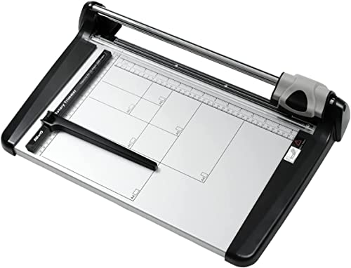 QRTERTYG Papierschneider Papierschneidemaschine, Papierschneider Rotationsschneider mit automatischer Sicherheitsvorkehrung, A4-Papierschneider für den Einsatz im Büro/in der Schule/zu Hause von QRTERTYG