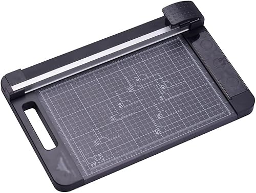 QRTERTYG Papierschneider Papierschneider Aktenvernichter 3-in-1-Papierschneider Multifunktionaler A4-Papierschneider Gerader Skip-Wellenschneider mit für Bastelpapier Kartenfoto von QRTERTYG