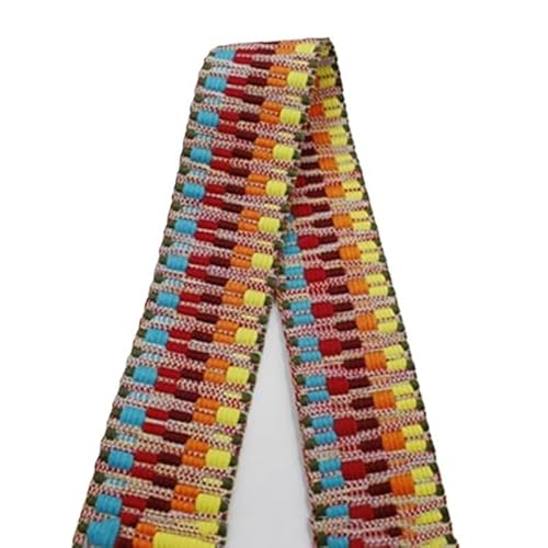 QSCTYG 2/5Y 38/50mm Ethnische Jacquard Gurtband Polyester Band Band Taschen Strap Trims Kleidung Gürtel Dekoration Spitze Band DIY Nähen Schrägband(03-50mm,5Yards) von QSCTYG