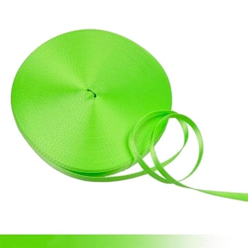 QSCTYG 45 Meter 10 mm buntes Nylon-Gurtband, Schrägband for handgefertigte Arbeitskarten, Gurt, Kleidung, Nähzubehör(FluorescentGreen) von QSCTYG