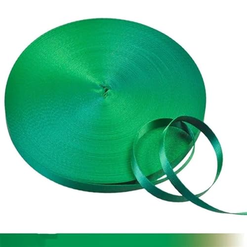 QSCTYG 45 Meter 10 mm buntes Nylon-Gurtband, Schrägband for handgefertigte Arbeitskarten, Gurt, Kleidung, Nähzubehör(GrassGreen) von QSCTYG