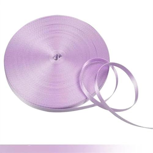 QSCTYG 45 Meter 10 mm buntes Nylon-Gurtband, Schrägband for handgefertigte Arbeitskarten, Gurt, Kleidung, Nähzubehör(Lightpurple) von QSCTYG