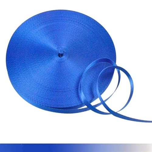 QSCTYG 45 Meter 10 mm buntes Nylon-Gurtband, Schrägband for handgefertigte Arbeitskarten, Gurt, Kleidung, Nähzubehör(Royalblue) von QSCTYG