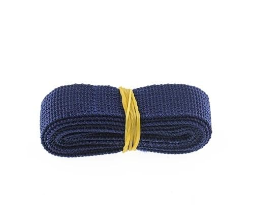 QSCTYG 5 Meter 25 mm Canvas-Band, Gürteltasche, Baumwoll-Gurtband, Polyester/Baumwoll-Gurtband, Rucksack-Umreifung, Nähen, Tasche, Gürtel, Zubehör(Blue 5M) von QSCTYG