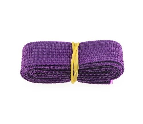 QSCTYG 5 Meter 25 mm Canvas-Band, Gürteltasche, Baumwoll-Gurtband, Polyester/Baumwoll-Gurtband, Rucksack-Umreifung, Nähen, Tasche, Gürtel, Zubehör(Purple 5M) von QSCTYG