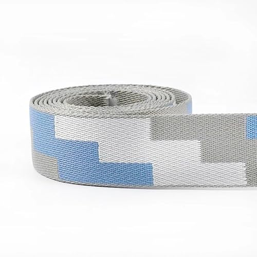 QSCTYG 5 Meter 38 mm Jacquard-Gurtband for Taschengurt, ethnisches Band, Gepäck, Dekor, Nähen, Schrägband, DIY-Gürtel, Schuhe, Zubehör(RD050-06) von QSCTYG