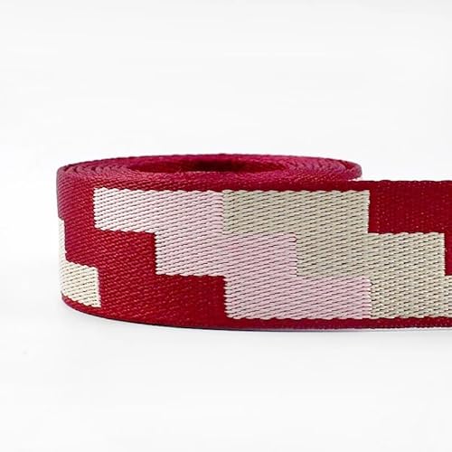 QSCTYG 5 Meter 38 mm Jacquard-Gurtband for Taschengurt, ethnisches Band, Gepäck, Dekor, Nähen, Schrägband, DIY-Gürtel, Schuhe, Zubehör(RD050-13) von QSCTYG