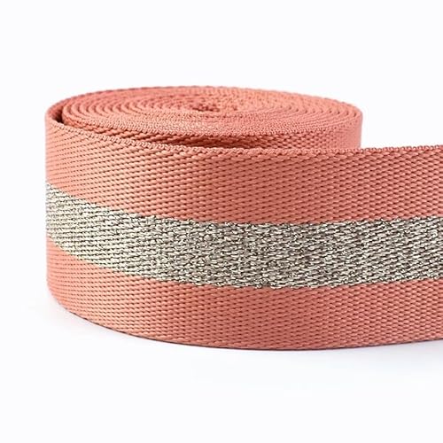 QSCTYG 5 Meter 38 mm Jacquard-Gurtband for Taschengurt, ethnisches Band, Gepäck, Dekor, Nähen, Schrägband, DIY-Gürtel, Schuhe, Zubehör(RD053-02) von QSCTYG