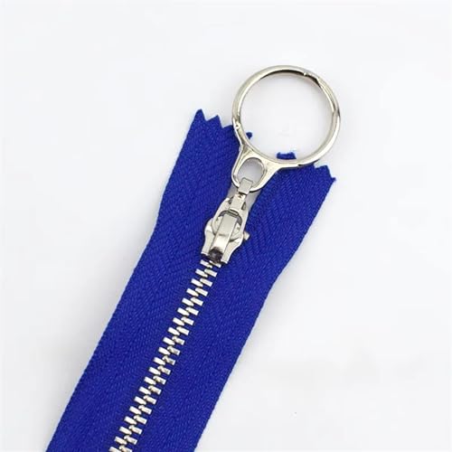 QSCTYG 5 Stücke 15/18/20/25/30 cm Reißverschlüsse Kleidersack Dekor Reißverschluss Reapir Kit DIY Nähzubehör(ZA090-RoyalBlue,CLOSEEND-NO3-18CM_5PCS) von QSCTYG