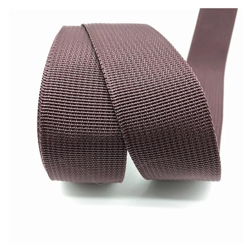 QSCTYG 5 Yards 38 mm Canvas-Band, Gürteltasche, Gurtband, Nylon-Gurtband, Haustier-Gurtband, Rucksack-Umreifung, Nähen, Tasche, Gürtel, Zubehör(Coffee) von QSCTYG