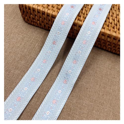 QSCTYG 5Yards 25-35MM Schöne Glänzende Kleine Blume Bestickt Jacquard Band Gurtband Spitze for DIY Haar Ornamente Haustier Halsband Zubehör(03 25MM) von QSCTYG