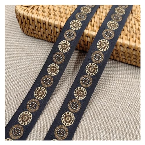 QSCTYG 5Yards 25-35MM Schöne Glänzende Kleine Blume Bestickt Jacquard Band Gurtband Spitze for DIY Haar Ornamente Haustier Halsband Zubehör(10 25MM) von QSCTYG