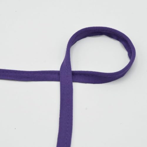 Paspelband Jersey | Jerseypaspel | 10mm breit | viele Farben | Länge ab 1m | Meterware (dark purple) von QT