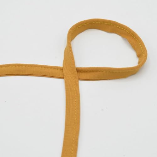 Paspelband Jersey | Jerseypaspel | 10mm breit | viele Farben | Länge ab 1m | Meterware (ocre) von QT