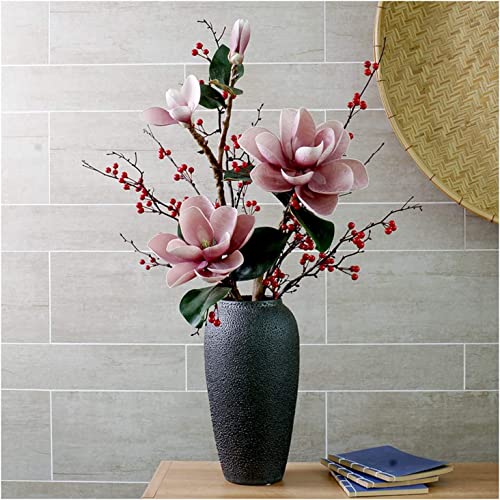 QTYQWC Orchidee Künstliche Blumen Elegant Künstliche Blumen Chinesische Gefälschte Blumen Blumenarrangement Topfpflanze Dekoration Gefälschte Blumen Bestes Geschenk Natürlicher Look von QTYQWC