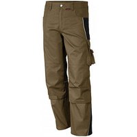 QUALITEX® Herren Arbeitshose „pro mg 245“ khaki/schwarz Größe 46 von QUALITEX®