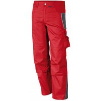 QUALITEX® Herren Arbeitshose „pro mg 245“ rot/grau Größe 44 von QUALITEX®