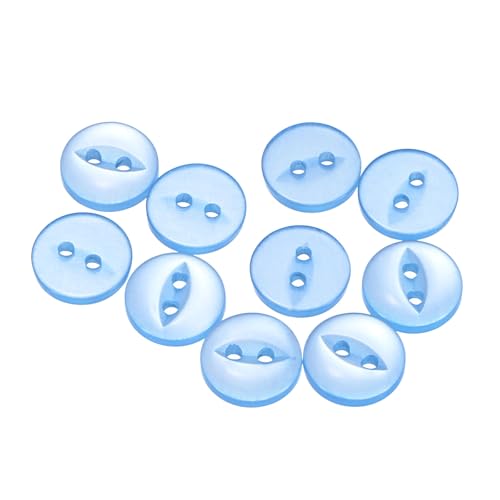 QUARKZMAN 10 Stück Knöpfe 10 mm Harzknöpfe 2 Löcher Rund Bastelknöpfe Kinderknöpfe Klein Babyknöpfe Nähen Mini Buttons zum Annähen T-Shirt Kleidung Scrapbooking Dekorieren, Himmelblau QUARKZMAN 10 Stück Knöpfe 10 mm Harzknöpfe 2 Löcher Rund Bastelknöpfe Kinderknöpfe Klein Babyknöpfe Nähen Mini Buttons zum Annähen T-Shirt Kleidung Scrapbooking Dekorieren, Himmelblau von QUARKZMAN