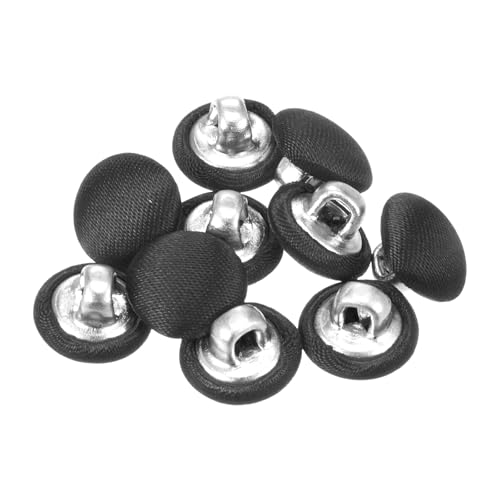 QUARKZMAN 10 Stück Anthrazit Knöpfe mit Stoffüberzug 10mm Satinstoff Bezogen Nähknöpfe Runde Bastelknöpfe Metallschaft Ösenknöpfe Vintage für Mantel Kleidung Jacke Blazer Anzüge DIY QUARKZMAN 10 Stück Anthrazit Knöpfe mit Stoffüberzug 10mm Satinstoff Bezogen Nähknöpfe Runde Bastelknöpfe Metallschaft Ösenknöpfe Vintage für Mantel Kleidung Jacke Blazer Anzüge DIY von QUARKZMAN